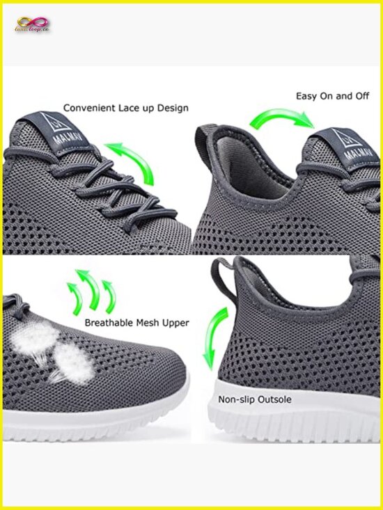 Ultralight Breathable Mesh Walking Sneakers Non Slip Athletic Workout Casual